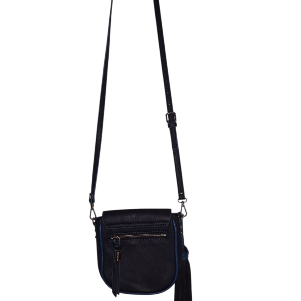 Steve Madden Blue/Black Crossbody Bag with Tassel